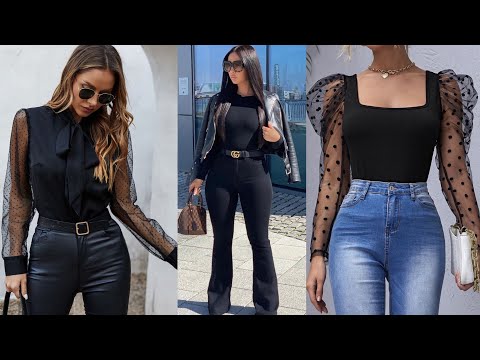 10 Ideas RÁPIDAS para vestir con color NEGRO MODA MUJER 2023! ♠️