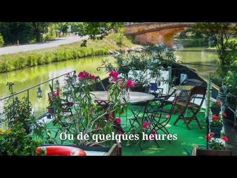 Péniche Soleiado, sur le Canal du Midi à Toulouse