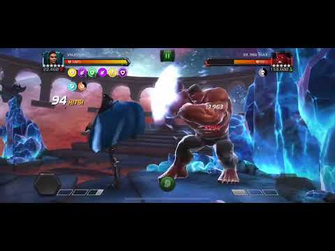 Rank 4 Valkyrie Easily Solos LOL Red Hulk. #mcoc