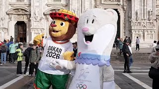 Milano Cortina'dan Dakar 2026'ya: olimpiyat maskotları Tina ve Ayo buluştu