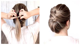 Easy Updo for Short to Medium Hair