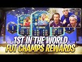 1ST IN THE WORLD REWARDS W/ HASHTAG HARRY! TOP 100 EPL TOTS FUT CHAMPIONS PACK OPENING!!! FIFA 20