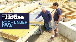 Building a Roof Under a Deck