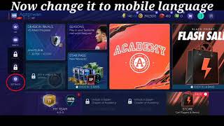 How to change language in fifa mobile korean version