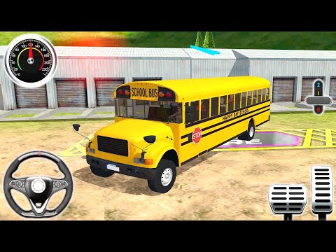 School Van Game - Offroad High School Bus Driver Simulator - Android Gameplay #1