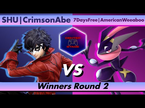Center Stage #86 - SHU CrimsonAbe (Joker) vs 7DaysFree AmericanWeeaboo (Greninja) - Smash Bros SSBU
