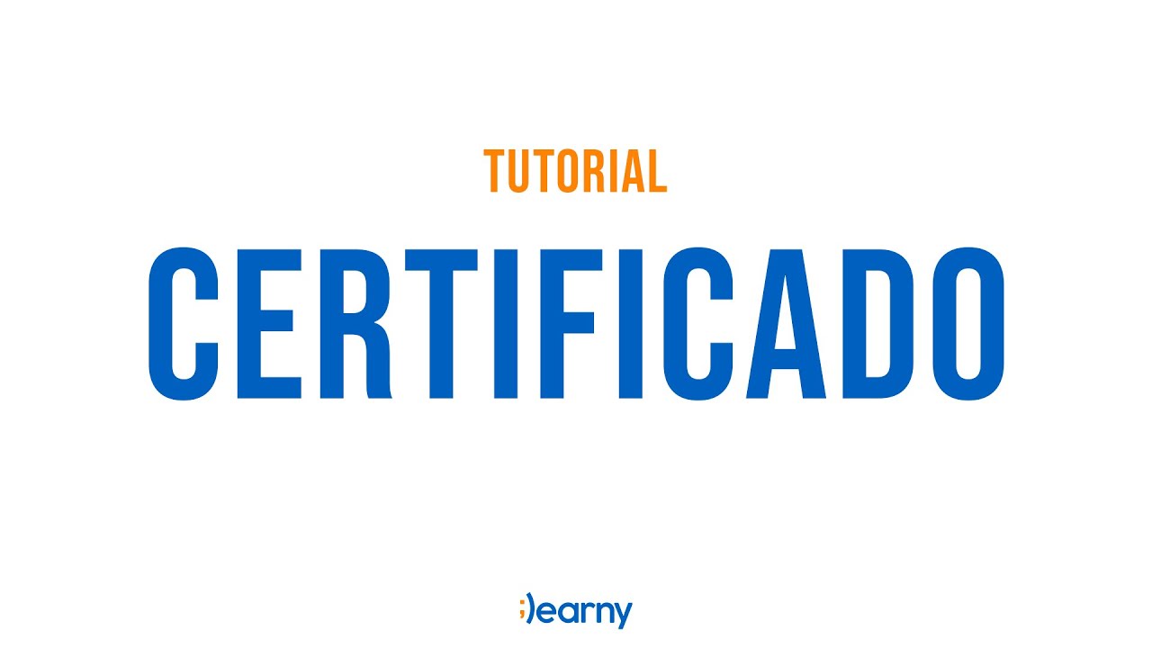 Tutorial Certificado