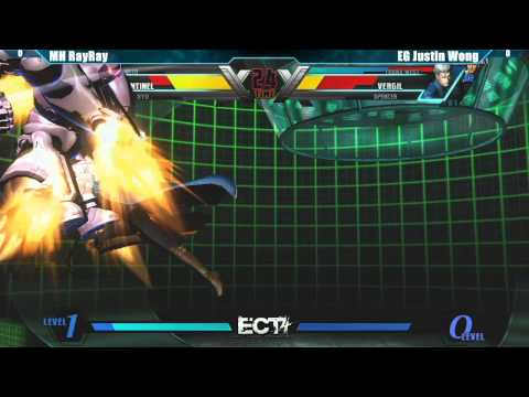 UMVC3 Losers Finals Finals MH RayRay vs EG Justin Wong - ECT4 Tournament