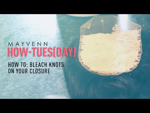 How to Bleach Knots on Lace Closures & Frontals