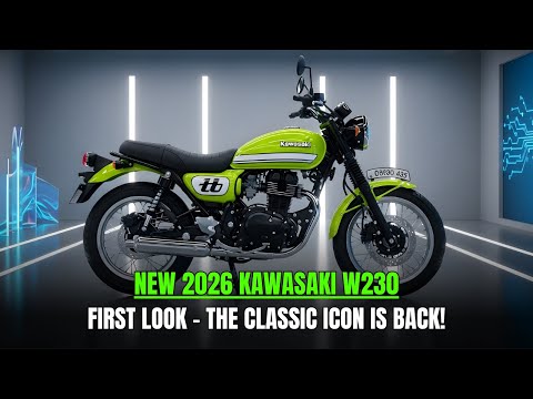 2026 Kawasaki W230 – Retro Power Meets Modern Innovation!