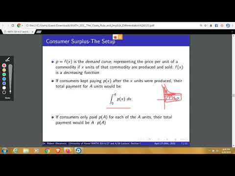 MATH 203 April 27th and 28th Lecture: Section 6.5 - Applications of The Definite Integral