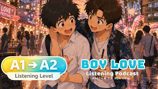🎧 Luyện Nghe Tiếng Anh Level A1-A2 - BOY LOVE - | Listening English Podcast |🎯