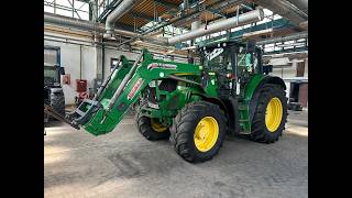 John Deere 6150M + Stoll 50.1 rakodó ajándék bálatüskével! Rugózott híd, AutoQuad, 4 pár hidr., légfék, 6+4 lámpa, Vredestein gumik. Magas, de őszinte üzemóra, alkalmi áron
