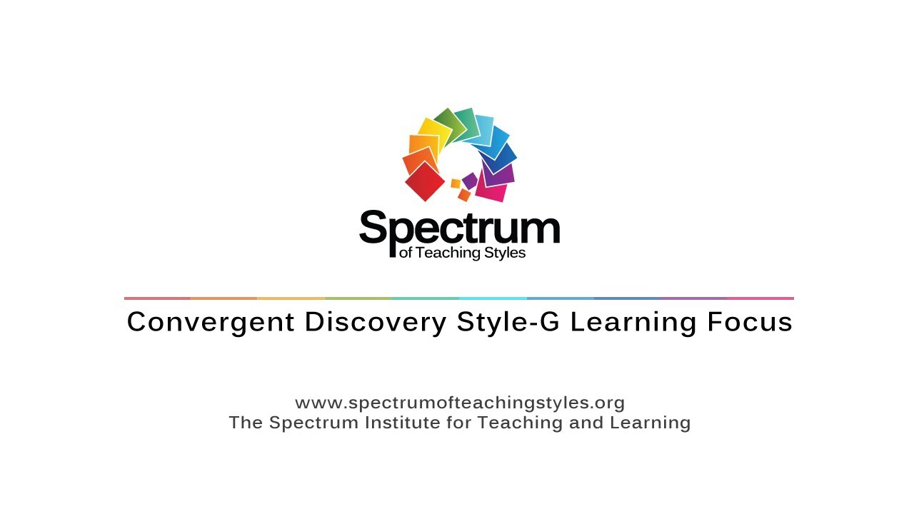 Convergent Discovery Style-G Learning Focus's thumbnail