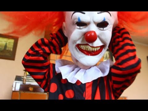  Pennywise Latex Mask W Hair For Adults  Video Review