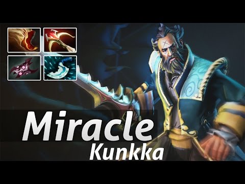 Miracle Kunkka 9000 MMR Gameplay - Dota 2 Epic Moments