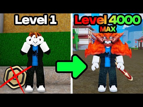 Robux-Free Noob To Max Level 4000! - King Legacy Roblox