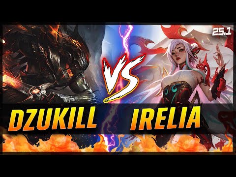 Dzukill - Yasuo vs Irelia TOP Patch 25.S1.1 - Yasuo Gameplay