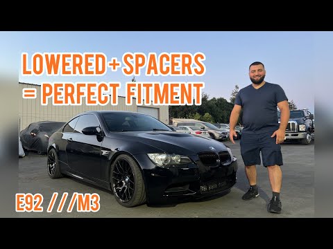 LOWERING THE E92 M3! *PERFECT FITMENT*