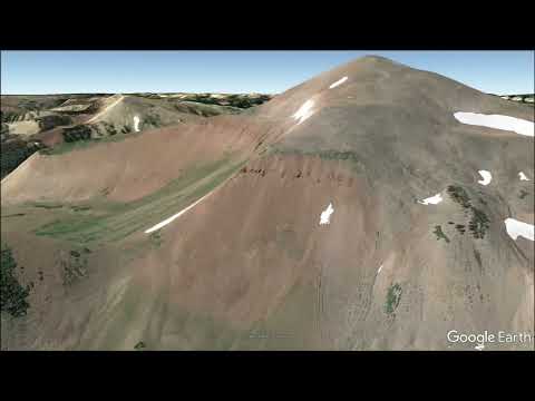 Wyoming Range spectacular flying tour in Google Earth