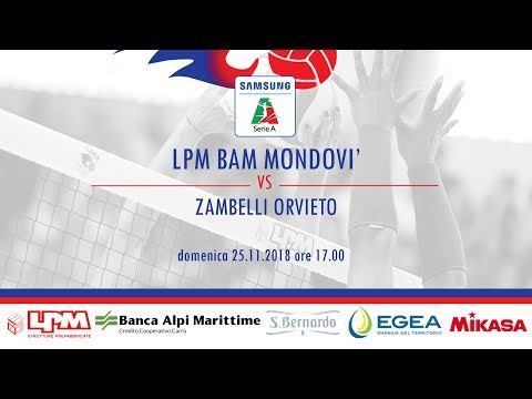 Live streaming di LPM BAM Mondovì - Zambelli Orvieto