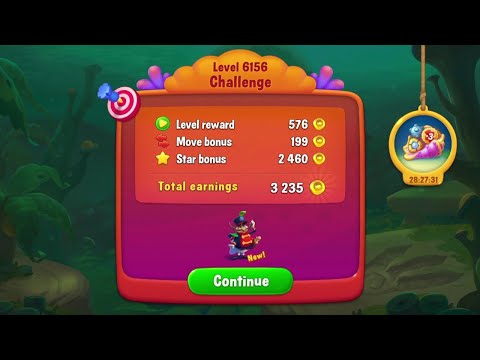 @Fishdom Win Strikes Level 6151 - Special Level 6156 Challenge.