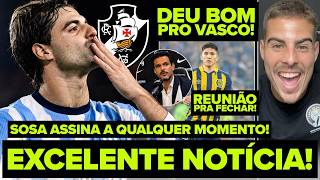 DEU BOM! SANTIAGO SOSA VAI ASSINAR A QUALQUER MOMENTO! MUDOU TUDO NA ÚLTIMA HORA! VASCO COM REFORÇO!