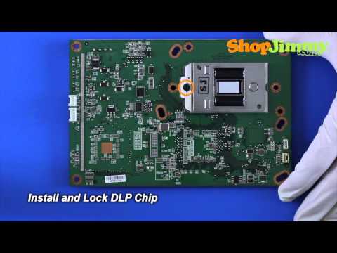Samsung Mitsubishi Toshiba DLP TV Repair Black White Dots on TV How to Replace DLP Chip