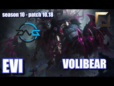 【韓国サーバー/GM/Duo Steal】DFM Evi ボリベア(Volibear) VS T1 Kuri カミール(Camille) TOP - Patch10.18 KR Ranked【LoL】