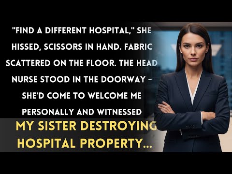 My Sister Cut Up My Nursing Scrubs Before My First Day. The Head Nurse Saw Her Do It...