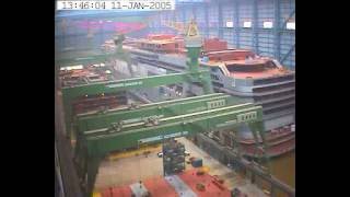 preview picture of video 'Papenburg, Germany - Time lapse of the construction of four NCL cruise ships. (2004-2007)'
