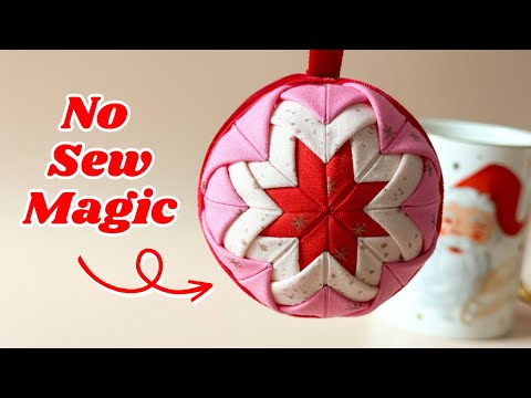 Exclusive Tips! Easy No Sew Quilted Christmas Ornament