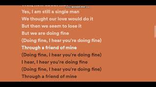 Breathe - I Hear You're Doing Fine Lyrics
