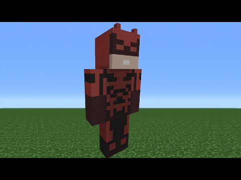 Minecraft Tutorial: How To Make A DareDevil Statue