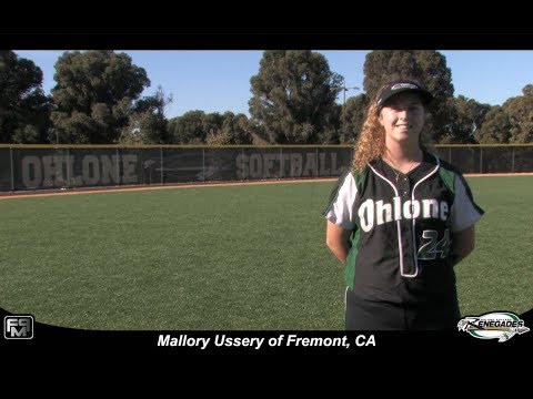 2019 Mallory Ussery Second Base/Utility Softball Skills Video - Ohlone Junior College