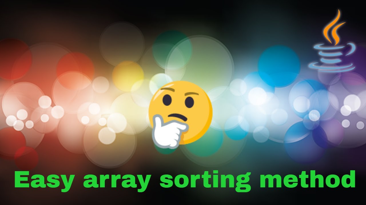 How to sort an array using single loop