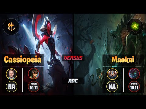 Zven CASSIOPEIA (ADC) [Conqueror] VS MAOKAI - Challenger NA Patch 10.11