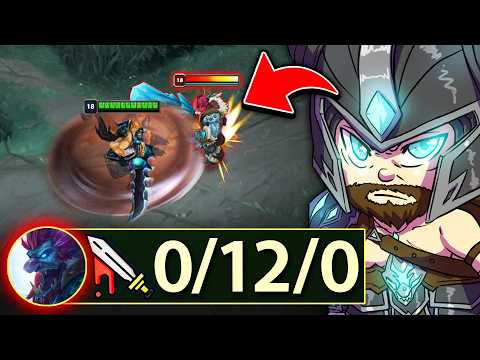 I solo killed this poor Trundle 12 times in a row... (HILARIOUS TOP GAP)