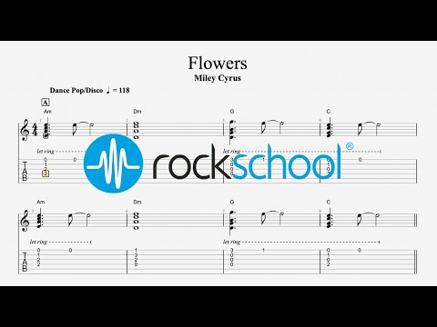 Flowers - Miley Cyrus Rockschool 2024 Electric Guitar Grade 2