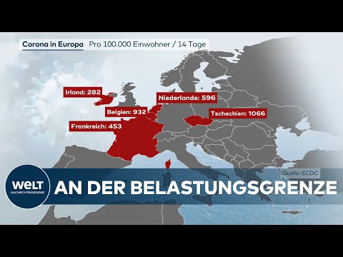 CORONA in EUROPA: Deutschlands Nachbarn erreichen drastische Rekordwerte