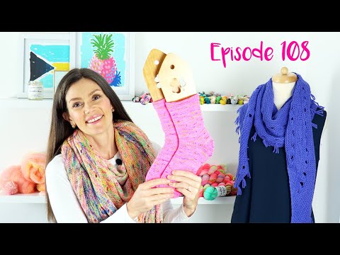Pineapple Knits | Episode 108 | Pastel Fade Sweater, Good Vibes Shawl
