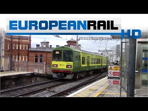 Iarnród Éireann Irish Rail DART 8500 EMU 8515 + 8507 departs Dublin Connolly Station