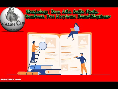 MORPHOLOGY | FREE MORPHEME , BOUND MORPHEME, AFFIX: SUFFIX, PREFIX| BASE