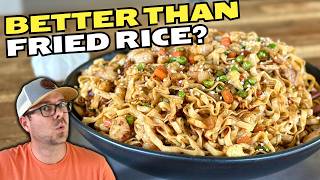 CRAZY Idea but IT WORKED - Fried Noodles BUT the Way that We Do Our Fried Rice