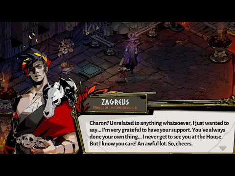 HADES - Zagreus Indirectly Thanks Charon for Recruiting Skelly