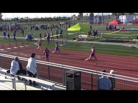 VarG 300m Hurdles vs Fountain Valley on 3-27-19