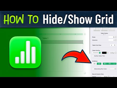 How to Show or Hide Gridlines in Apple Numbers on Mac