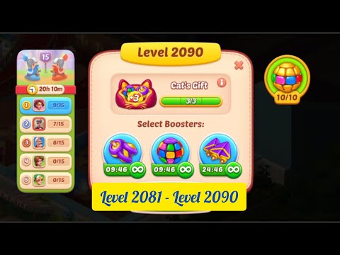 Homescapes : ( Level 2081 - Level 2090 )