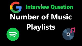 YouTube video 'Number of Music Playlists - Leetcode 920 - Python'