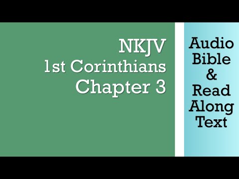 1st Corinthians 3 - NKJV (Audio Bible & Text)